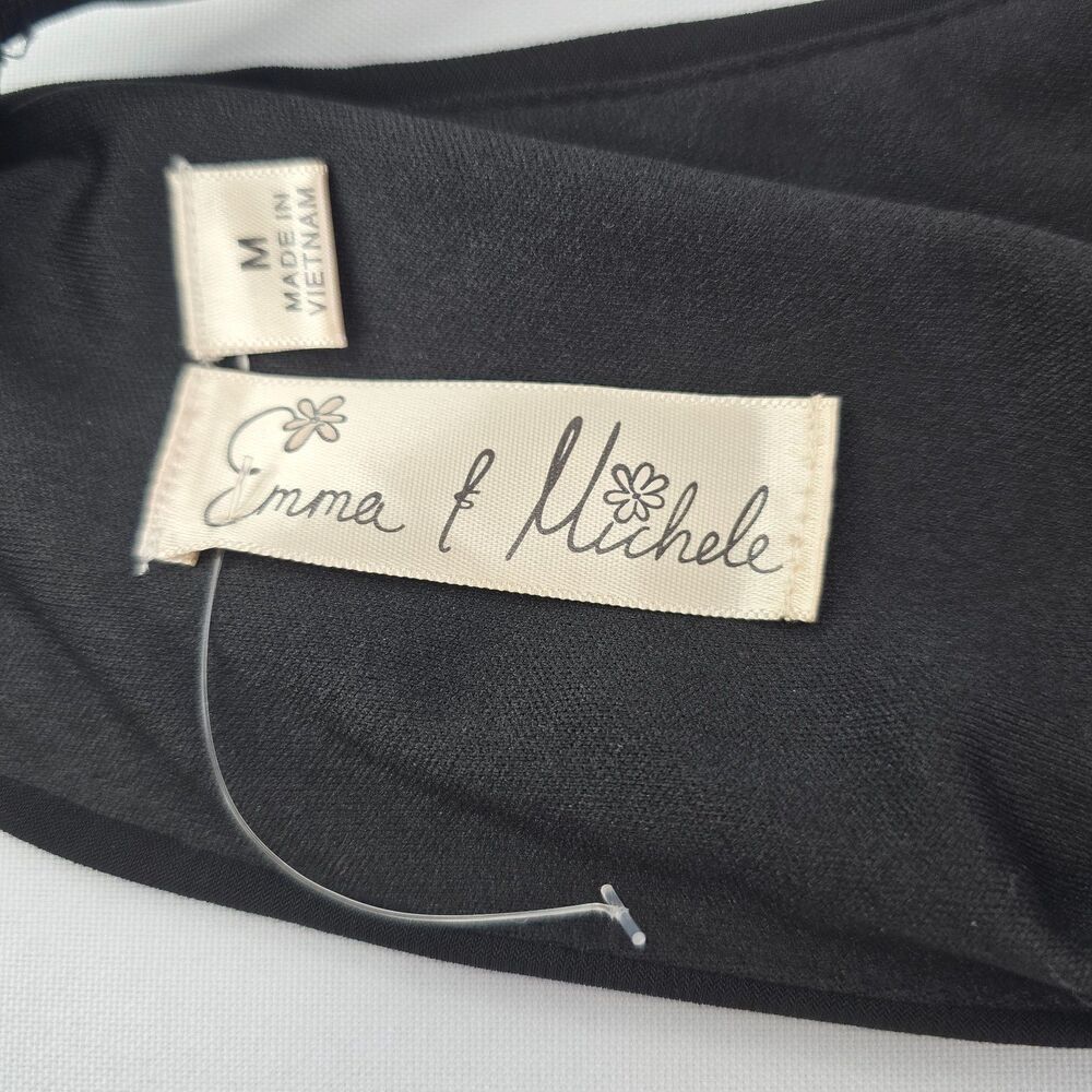 Emma & Michele black halter stretch jumpsuit Medium - Picture 3 of 8